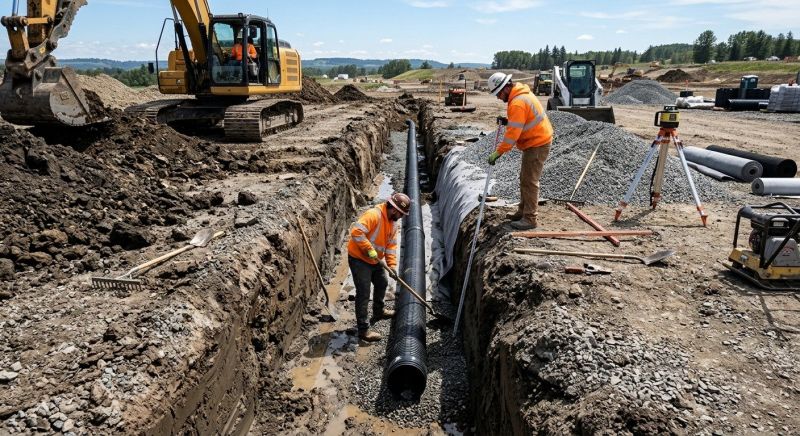Drainage Ditch Excavation in Houston, TX