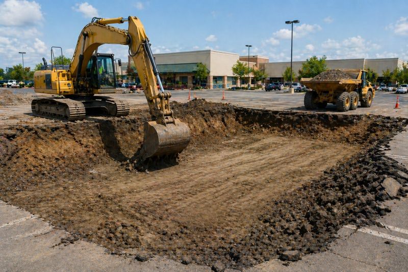Parking Lot Excavation in Layton, UT