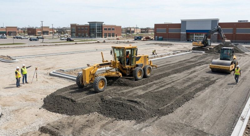 Parking Lot Excavation in Woodstock, GA
