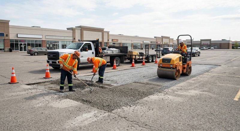 Parking Lot Gravel Repair in Acworth, GA